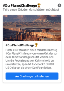 Facebook Challenges #OurPlanetChallenge